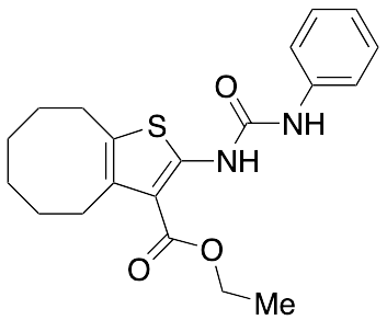 4,​5,​6,​7,​8,​9-​Hexahydro-​2-​[[(phenylamino)​carbonyl]​amino]​ Cycloocta[b]​thiophene-​3-​carboxylic Acid Ethyl Ester