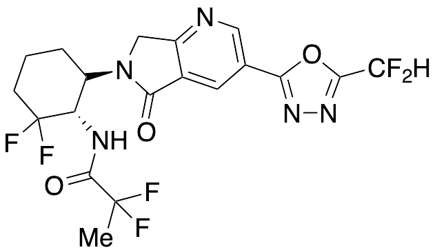 N-((1S,6S)-6-(3-(5-(difluoromethyl)-1,3,4-oxadiazol-2-yl)-5-oxo-5H-pyrrolo[3,4-b]pyridin-6(7H)-yl)-2,2-difluorocyclohexyl)-2,2-difluoropropanamide