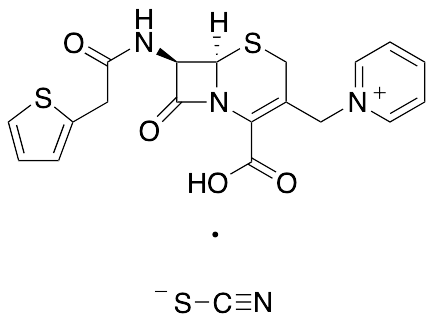 1-[[(6R,7R)-2-Carboxy-8-oxo-7-[(2-thienylacetyl)amino]-5-thia-1-azabicyclo[4.2.0]oct-2-en-3-yl]methyl]-pyridinium Thiocyanate