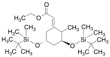(E)-3S,5R-Bis[(1,1-Dimethylethyl)dimethylsilyl]oxy]-2-methyl-cyclo[4.1.0]hept-2-ylidene]-acetic Acid Ethyl Ester