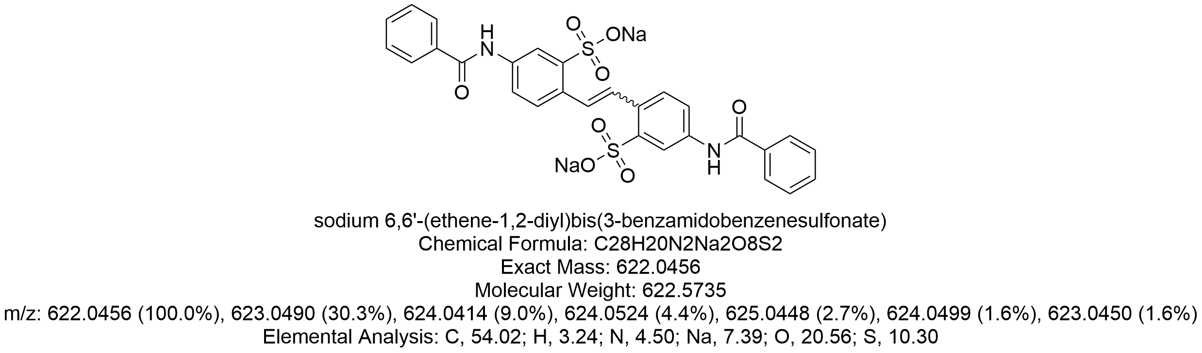 4,4'-Dibenzamido-2,2'-disulfostilbene Sodium