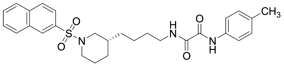 (R)-N1-(4-(1-(Naphthalen-2-ylsulfonyl)piperidin-3-yl)butyl)-N2-(p-tolyl)oxalamide