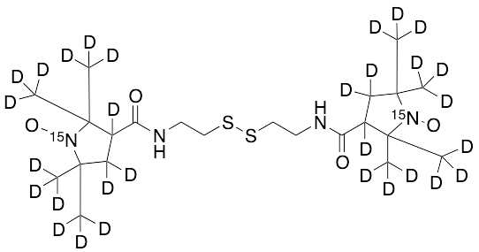 N,N'-Di[1-pyrrolidinyl-3,3,4-d3-1-15N-oxy 2,2,5,5-Tetra(methyl-d3)-4-carboxyl] Cystamine