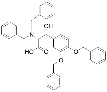 (2R,3R)-3-(3,4-Bis(benzyloxy)phenyl)-2-(dibenzylamino)-3-hydroxypropanoic Acid