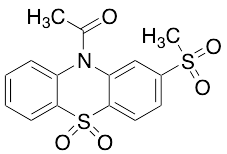 1-[2-(Methylsulfonyl)-5,5-dioxido-10H-phenothiazin-10-yl]ethanone