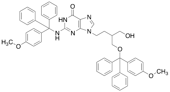 1,9-Dihydro-9-[4-hydroxy-3-[[(4-methoxyphenyl)diphenylmethoxy]methyl]butyl]-2-[[(4-methoxyphenyl)diphenylmethyl]amino]-6H-purin-6-one