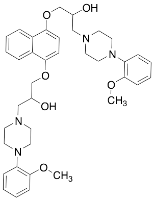 3,3'-(Naphthalene-1,4-diylbis(oxy))bis(1-(4-(2-methoxyphenyl)piperazin-1-yl)propan-2-ol)