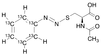 (R,E)-2-Acetamido-3-((phenyldiazenyl)thio)propanoic-13C6 Acid