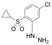 [5-Chloro-2-(cyclopropylsulfonyl)phenyl]-hydrazine