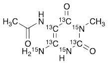 5-Acetylamino-6-amino-3-methyluracil-2,4,5,6-13C4,15N3