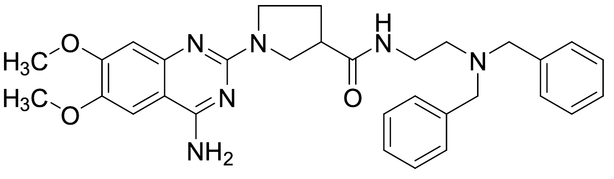 1-(4-Amino-6,7-dimethoxyquinazolin-2-yl)-N-(2-(dibenzylamino)ethyl)pyrrolidine-3-carboxamide