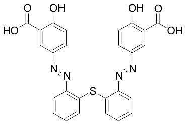 3,3'-[Thiobis(2,1-phenylene-2,1-diazenediyl)]bis[6-hydroxybenzoic Acid