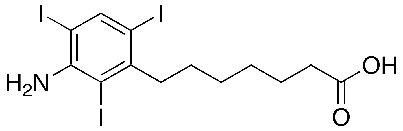 3-Amino-2,4,6-triiodobenzeneheptanoic Acid