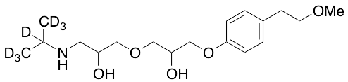 3-[2-Hydroxy-3-[4-(2-methoxyethyl)phenoxy]propoxy]-1-isopropylamino-2-propanol-d7 (Mixture of Diasteromers)(Metoprolol Impurity J)