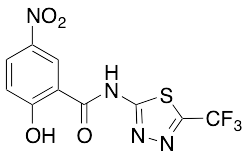 2-Hydroxy-5-nitro-N-(5-trifluoromethyl-2-thiadiazolyl)benzamide