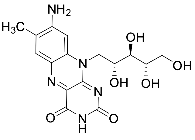 8-Amino-7-methyl-10-((2R,3R,4S)-2,3,4,5-tetrahydroxypentyl)benzo[g]pteridine-2,4(3H,10H)-dione