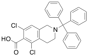 5,7-Dichloro-1,2,3,4-tetrahydro-2-(triphenylmethyl)-6-isoquinolinecarboxylic Acid