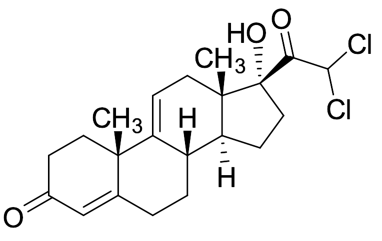21,​21-​Dichloro-​17-​hydroxy-pregna-​4,​9(11)​-​diene-​3,​20-​dione