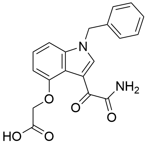 2-[[3-(2-Amino-2-oxoacetyl)-1-(phenylmethyl)-1H-indol-4-yl]oxy]acetic Acid
