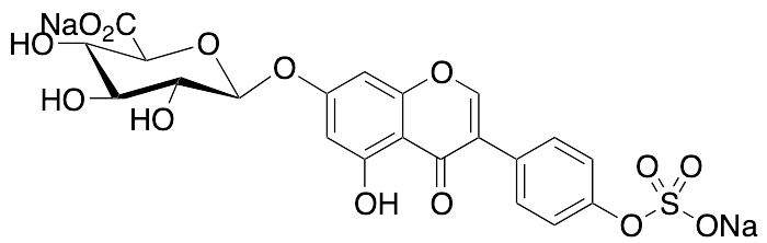 Genistein 7-Beta-D-Glucuronide 4’-Sulfate Disodium Salt