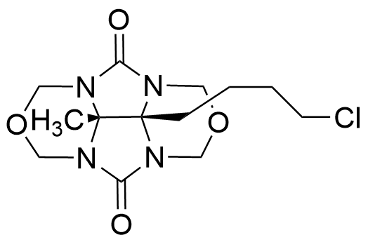 cis-Dihydro-8b-4-chlorobutyl-8c-methyl-1H,3H,4H,5H,7H,8H-2,6-dioxa-3a,4a,7a,8a-tetraazacyclopenta[def]fluorene-4,8-dione