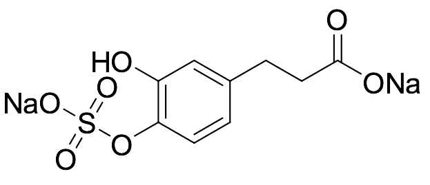 3-Hydroxy-4-(sulfooxy)benzenepropanoic Acid Bis-Sodium Salt