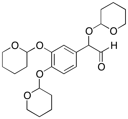 alpha,3,4-Tris[(tetrahydro-2H-pyran-2-yl)oxy]benzeneacetaldehyde