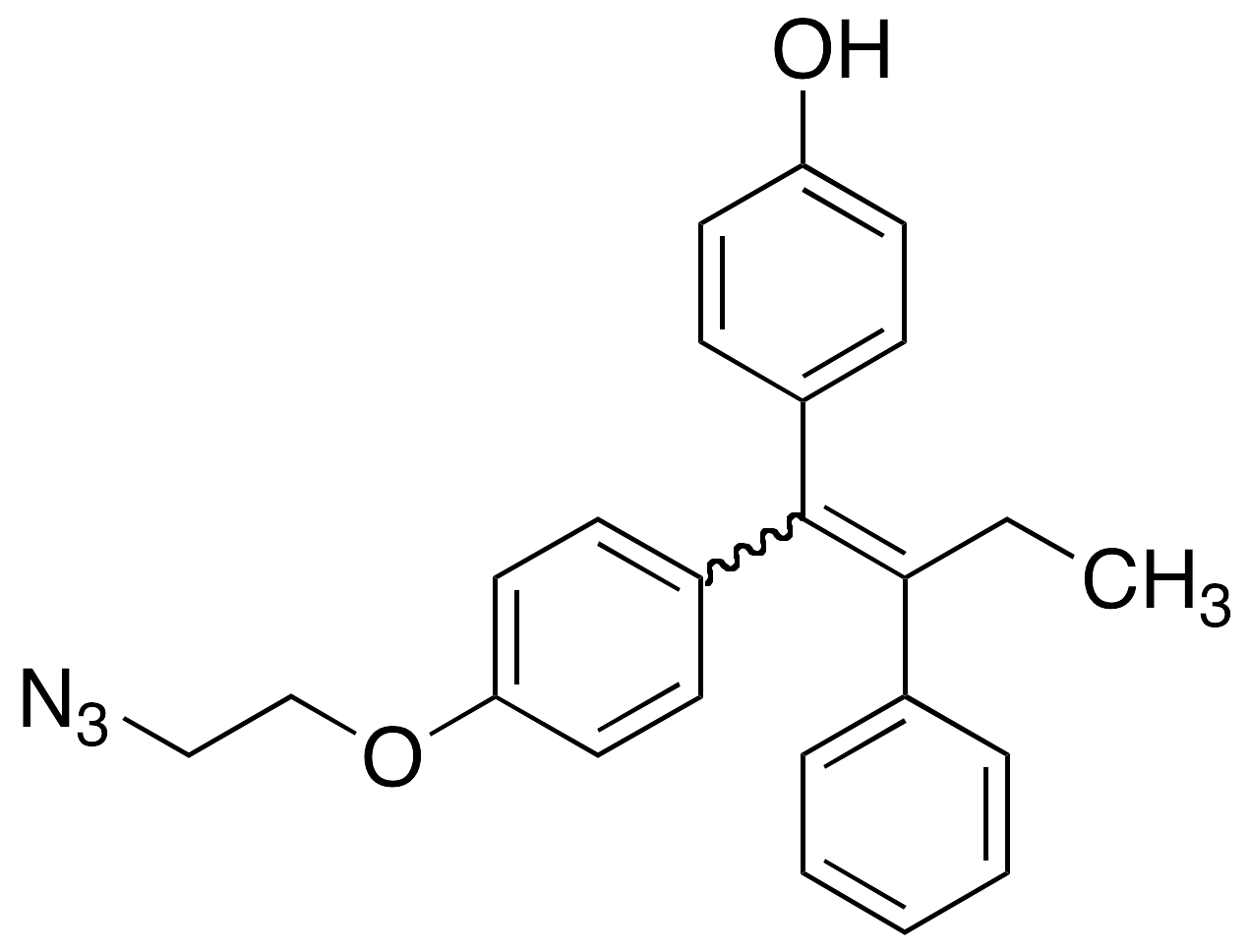 (E/Z)-N,N-Didesmethyl-4-hydroxy Tamoxifen 2’-Azide