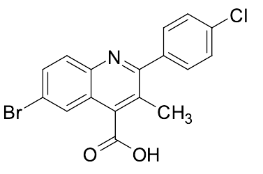 6-​Bromo-​2-​(4-​chlorophenyl)​-​3-​methyl-4-​quinolinecarboxylic Acid