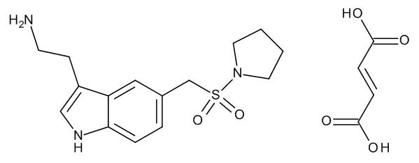 5-​[(1-​Pyrrolidinylsulfonyl​)​Methyl]​-​1H-​Indole-​3-​Ethanamine (2E)​-​2-​Butenedioate