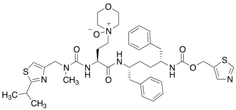 4-((S)-4-(((2R,5R)-1,6-Diphenyl-5-(((thiazol-5-ylmethoxy)carbonyl)amino)hexan-2-yl)amino)-3-(3-((2-isopropylthiazol-4-yl)methyl)-3-methylureido)-4-oxobutyl)morpholine 4-Oxide