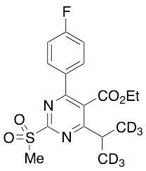 Ethyl 4-(4-Fluorophenyl)-6-isopropyl-2-(methylsulfonyl)pyrimidine-5-carboxylate-d6