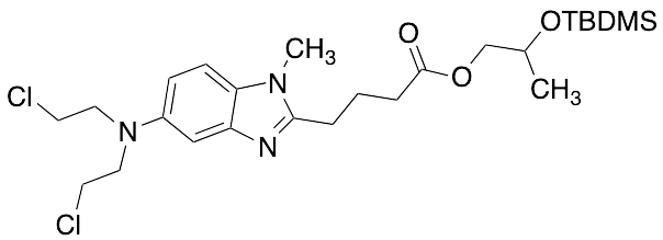 2-((tert-Butyldimethylsilyl)oxy)propyl 4-(5-(Bis(2-chloroethyl)amino)-1-methyl-1H-benzo[d]imidazol-2-yl)butanoate