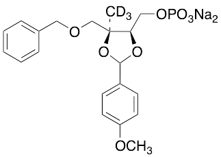 2,3-O-(4-Methoxyphenyl)methylene-2-methyl-D-erythritol-d3 Phosphate Benzyl Ether Disodium Salt