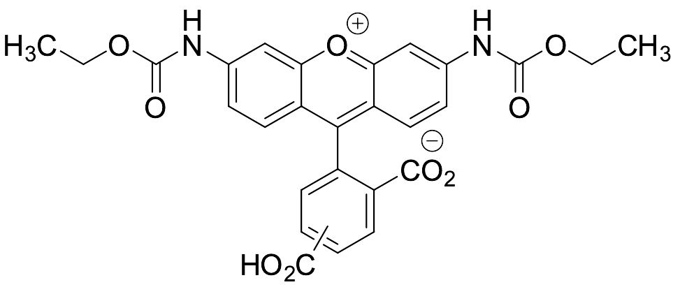 2-(3,6-Bis((ethoxycarbonyl)amino)xanthylium-9-yl)carboxybenzoate (Mixture of Isomers)