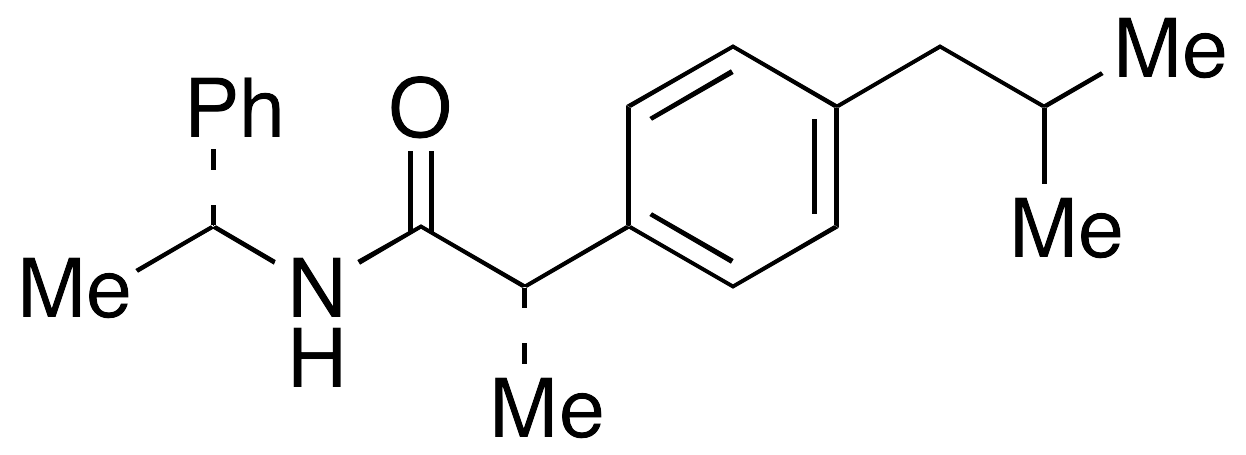 (R,S)-N-(1-Phenylethyl) Ibuprofen Amide