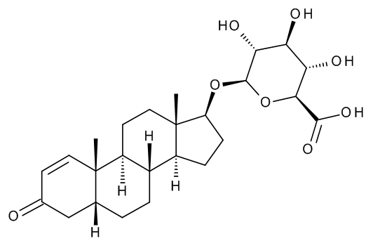 5beta-Androst-1-en-17beta-ol-3-one glucuronide, free acid