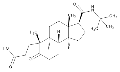 N-(1,1-Dimethylethyl)-17beta-carbamoyl-5-oxo-A-nor-3,5-secoandrostane-3-oic Acid