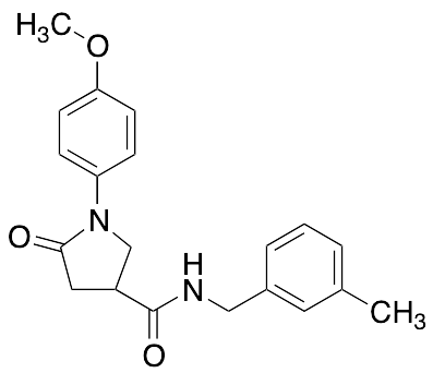 1-(4-Methoxyphenyl)-N-[(3-methylphenyl)methyl]-5-oxo-3-pyrrolidinecarboxamide