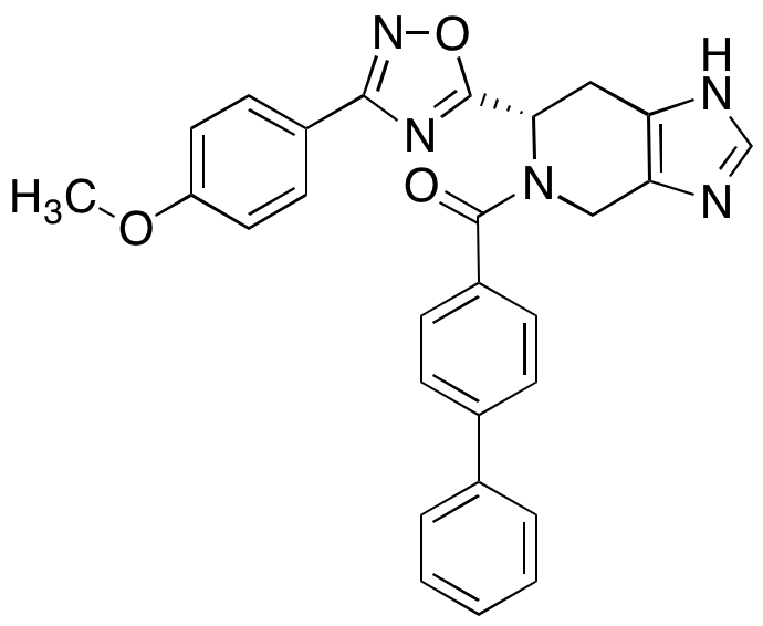 (S)-[1,1'-Biphenyl]-4-yl(6-(3-(4-methoxyphenyl)-1,2,4-oxadiazol-5-yl)-6,7-dihydro-1H-imidazo[4,5-c]pyridin-5(4H)-yl)methanone