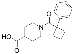 1-(1-Phenylcyclobutanecarbonyl)piperidine-4-carboxylic Acid