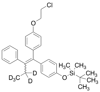(3,3,4,4,4-d5)-(E/Z)-1-[4-(2-Chloroethoxy)phenyl]-1-[4-(t-butyldimethylsilyloxy)phenyl]-2-phenyl-1-butene