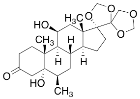 5,11beta-Dihydroxy-6beta-methyl-17,20:20,21-bis(methylenedioxy)-5alpha-pregnan-3-one