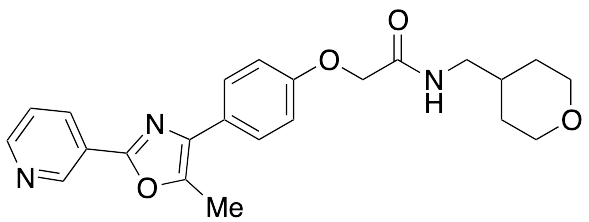 2-[4-[5-Methyl-2-(3-pyridinyl)-4-oxazolyl]phenoxy]-N-[(tetrahydro-2H-pyran-4-yl)methyl]-acetamide