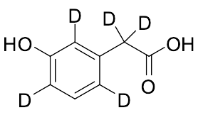 2-(3-Hydroxyphenyl-2,4,6-d3)acetic-2,2-d2 acid