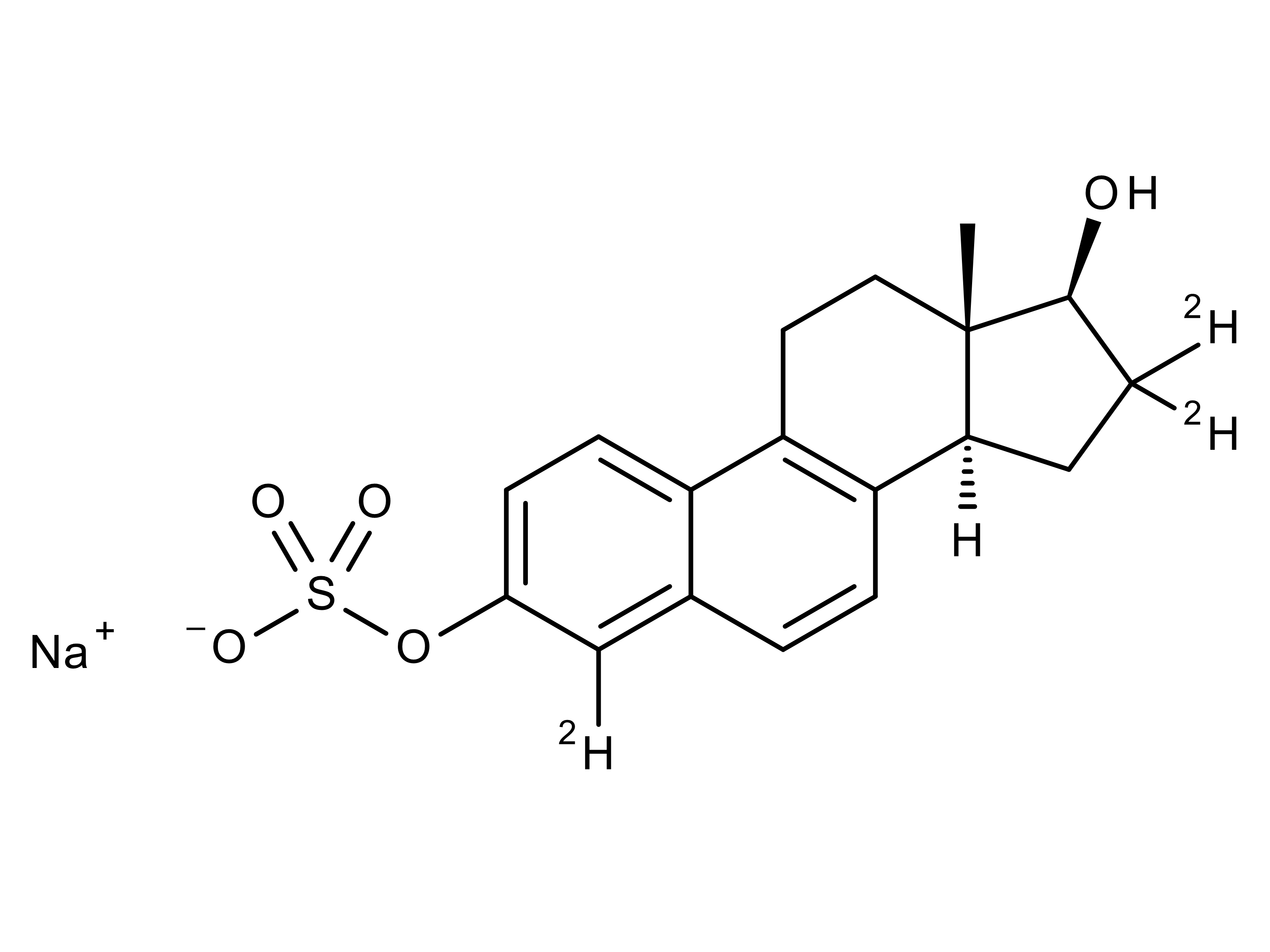 Sodium 17beta-Dihydroequilenin-4,16,16-d3 3-Sulfate (Stabilized with TRIS, 50% w/w)