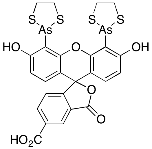4',5'-Bis(1,3,2-dithiarsolan-2-yl)-3',6'-dihydroxy-3-oxospiro[isobenzofuran-1(3H),9'-[9H]xanthene]-5-carboxylic Acid