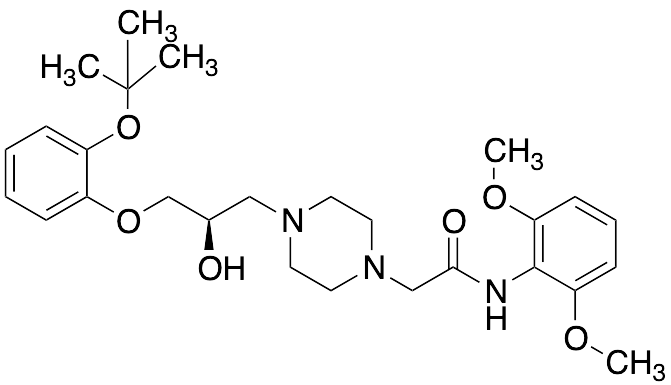 (R)-2-(4-(3-(2-(tert-Butoxy)phenoxy)-2-hydroxypropyl)piperazin-1-yl)-N-(2,6-dimethoxyphenyl)acetamide