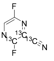 3,6-Difluoro-2-pyrazinecarbonitrile-13C3