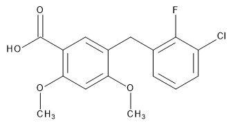 5-[(3-Chloro-2-fluorophenyl)methyl]-2,4-dimethoxybenzoic Acid